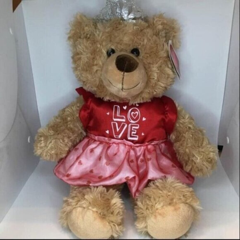 Dan Dee Valentine Princess Madison Bear Love Plush New